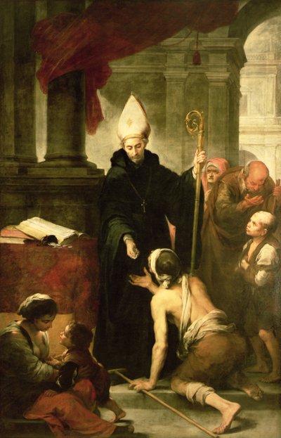 St. Thomas of Villanueva Distributing Alms, 1678 by Bartolomé Esteban Murillo